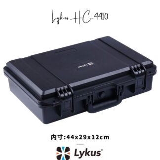 Lykus HC-4410 防水防塵 プロテクターケース 格子状カットスポンジ内蔵 内寸:44x29x12cm ノートパソコン ピストル ドローン ミラーレスカメラ アクションカメラ レンズ タブレット インカム 適用 耐衝撃 密閉性 SGS認証 IP67級