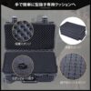 Lykus HC-5120 車輪付き 防水防塵 プロテクターケース キャリーオンケース キャスター付き 格子状カットスポンジ内蔵 内寸:51.6x28.8x18.5cm カメラ プロジェクター ドローン インカム レンズ 適用 耐衝撃 密閉性 SGS認証 IP67級 - 画像 (2)