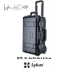 Lykus HC-5120 車輪付き 防水防塵 プロテクターケース キャリーオンケース キャスター付き 格子状カットスポンジ内蔵 内寸:51.6x28.8x18.5cm カメラ プロジェクター ドローン インカム レンズ 適用 耐衝撃 密閉性 SGS認証 IP67級