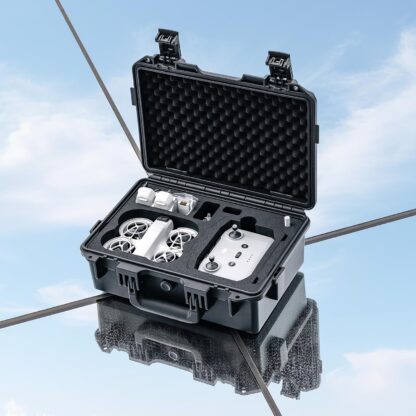 Lykus ライカス DJI Neo コンボ ハードケース DJI ネオ DCP-N110 SGS認証 IP67級防水 防塵仕様 耐衝撃 密閉性 ドローン バッテリー 充電器 アクセサリー 運搬 収納 保管 台風 防災 地震 DJI RC-N3 / DJI RC 2 送信機 両対応 - 画像 (6)