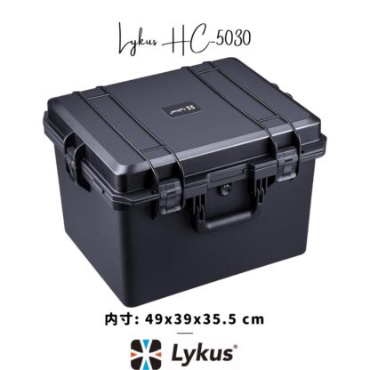 Lykus HC-5030 防水防塵 プロテクターケース 格子状カットスポンジ内蔵 内寸:49x39x35.cm ミラーレス カメラ プロジェクター パソコン ピストル ドローン レンズ タブレット インカム 適用 耐衝撃 密閉性 SGS認証 IP67級