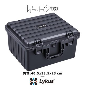 Lykus HC-4030 防水防塵 プロテクターケース 格子状カットスポンジ内蔵 内寸:40.5x33.5x23 cm ミラーレス カメラ プロジェクター パソコン ピストル ドローン レンズ タブレット インカム 適用 耐衝撃 密閉性 SGS認証 IP67級