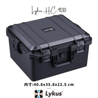 Lykus HC-4130 防水防塵 プロテクターケース 格子状カットスポンジ内蔵 内寸:40.8x35.8x22.5 cm ミラーレス カメラ プロジェクター パソコン ピストル ドローン レンズ タブレット インカム 適用 耐衝撃 密閉性 SGS認証 IP67級